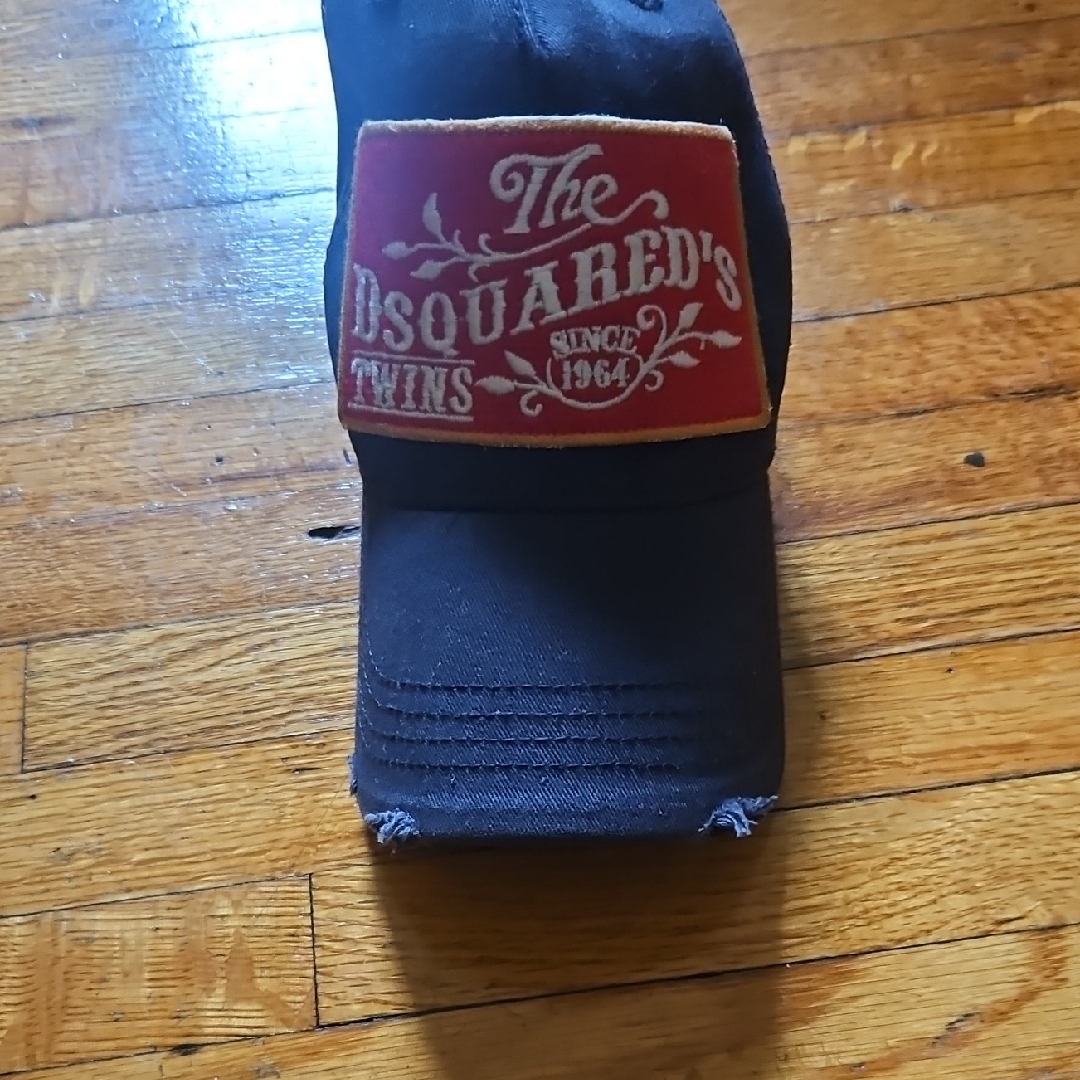 Dsquared2 Destressed "Twins" Navy Cap Baseball Hat